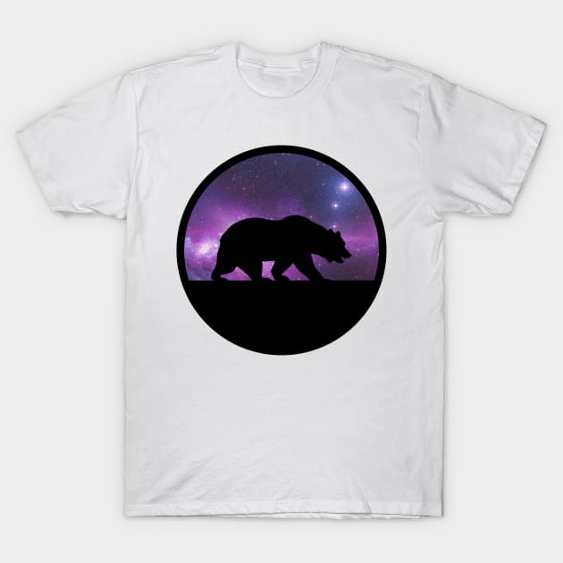 Galaxy Bear T-Shirt by giantplayful